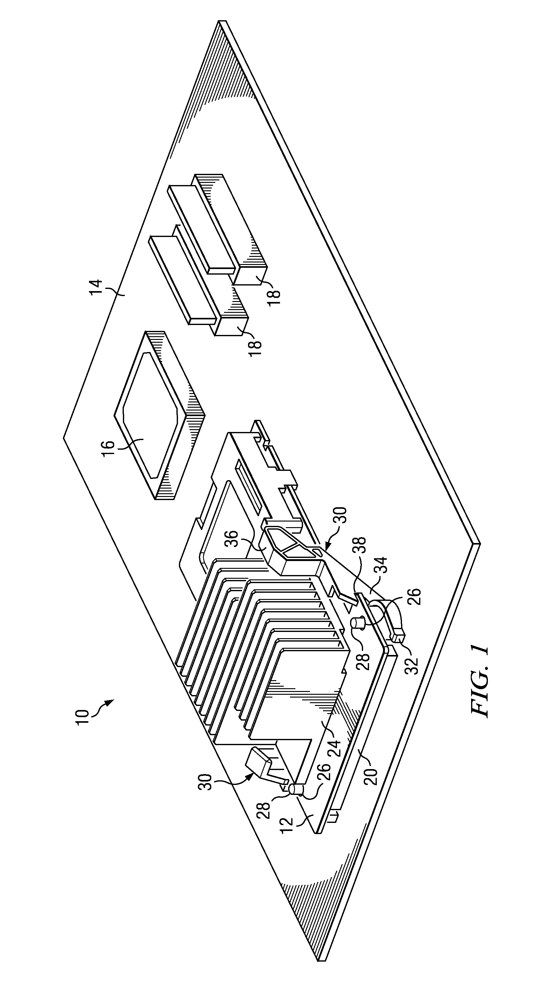 Retraction arm to extract a mezzanine circuit board connector from a motherboard connector