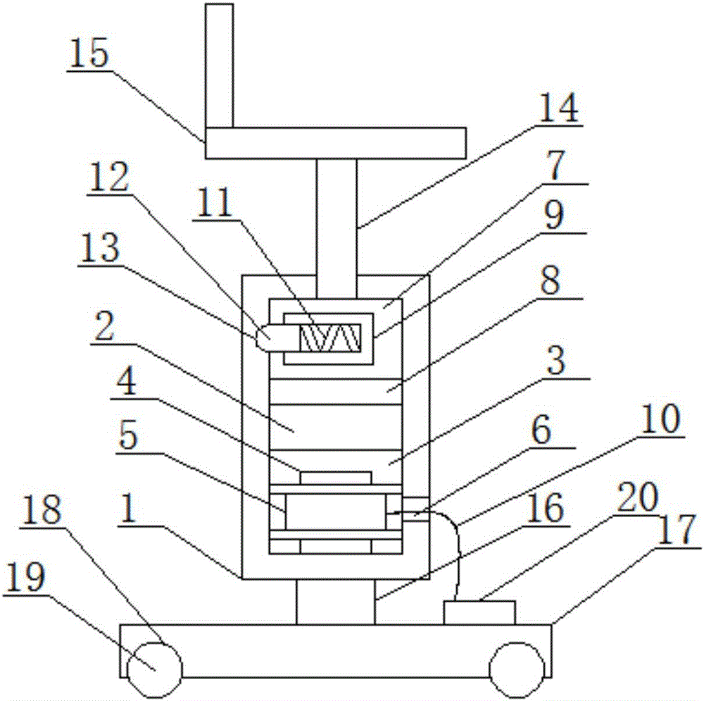 Mechanical support structure for chair