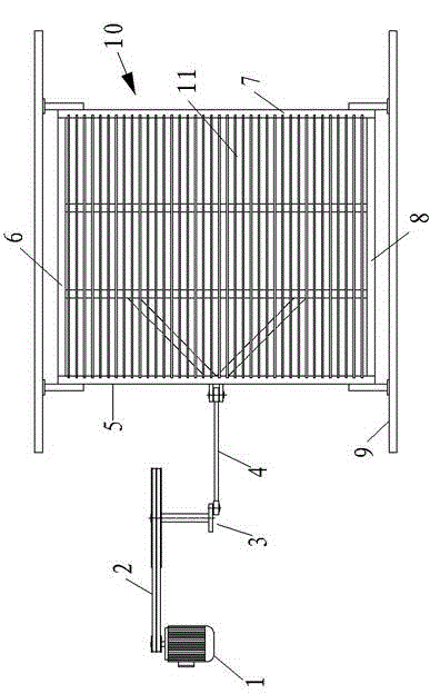 Screening device for brickmaking raw materials