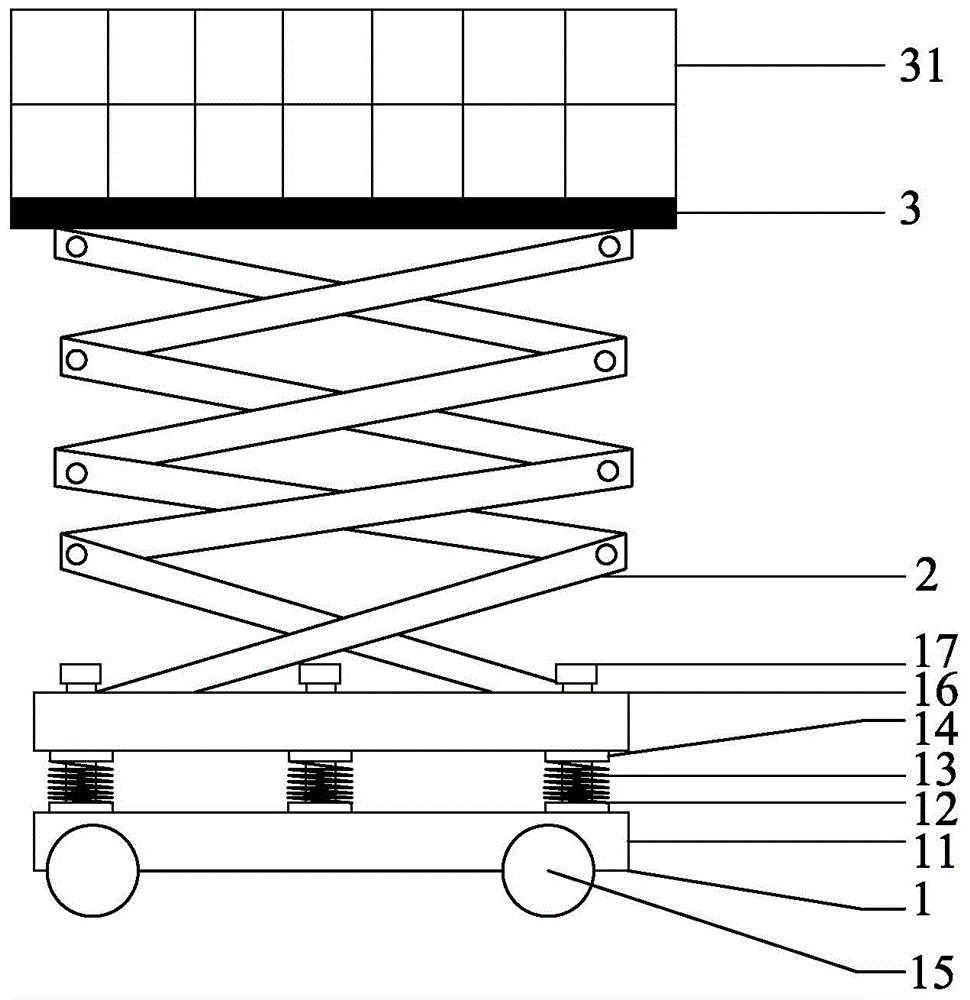 Transmission vibration reducing structure of crane lifter