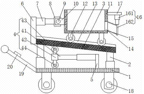 Boiler feeding device capable of conducting discharging automatically