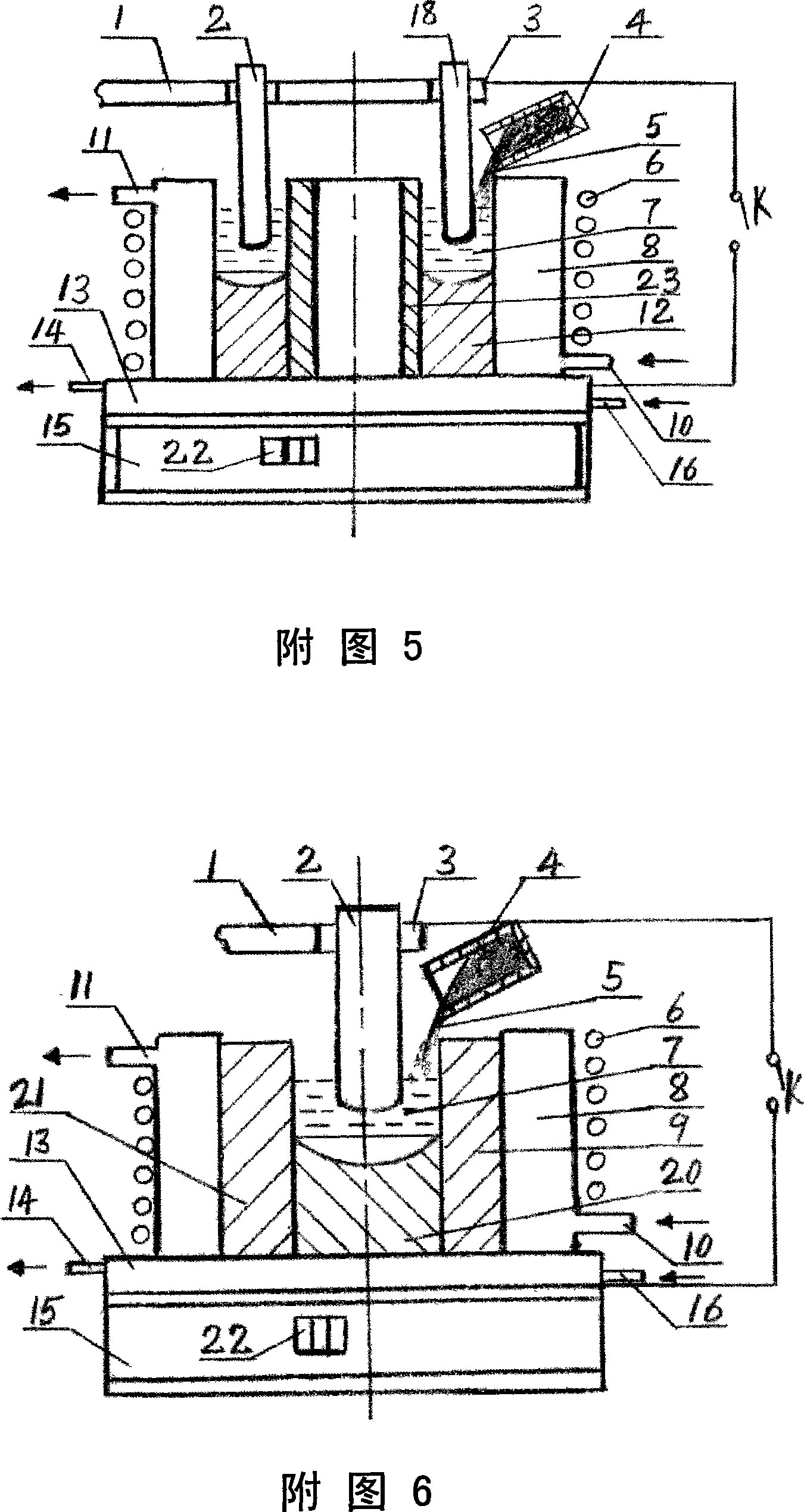 Casting method for manufacturing layered metal composite material technology and equipment