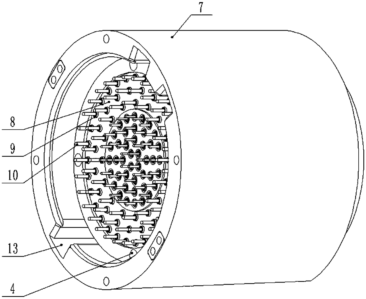 Novel butt joint structure of conductive slide ring
