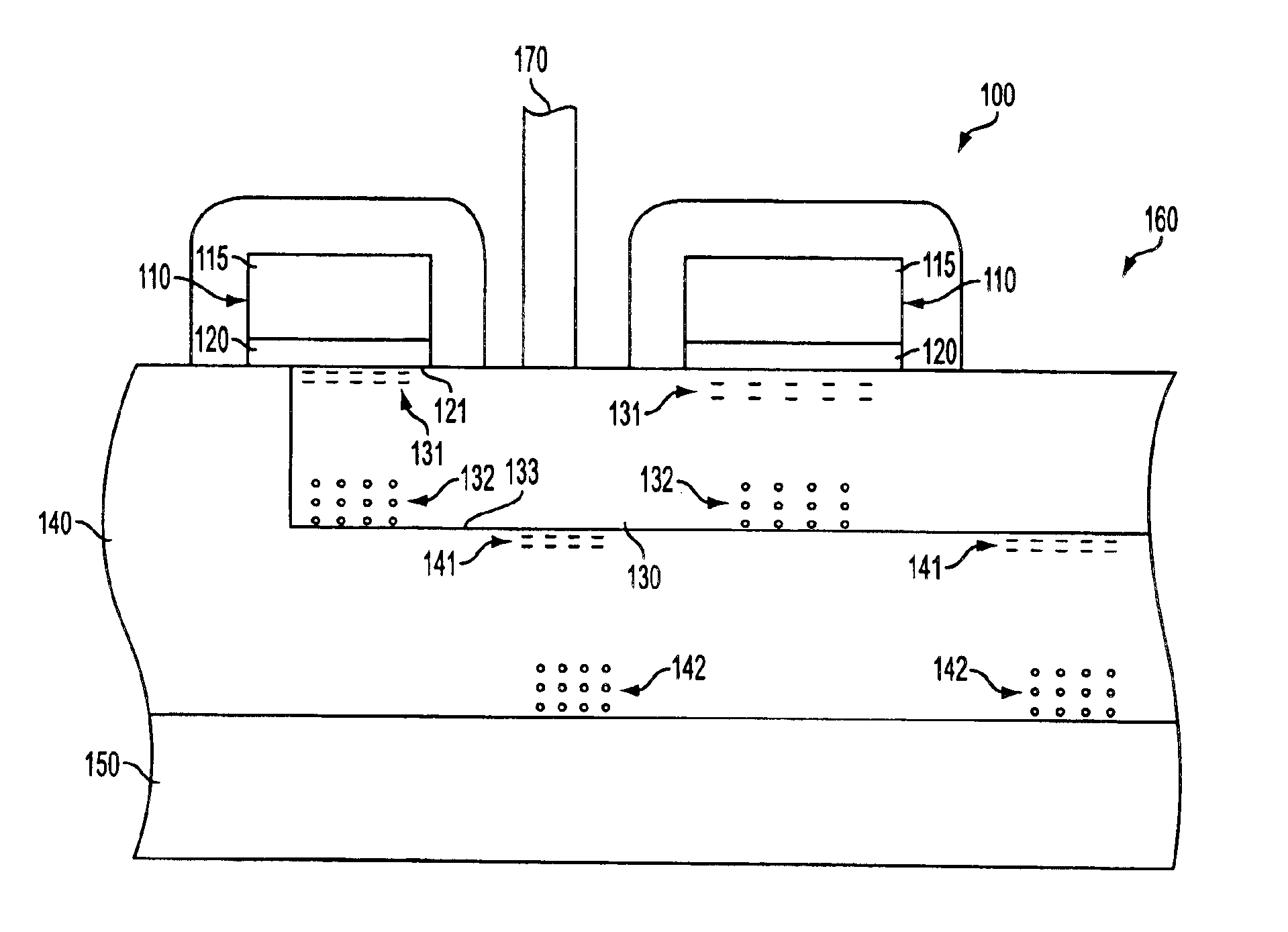 Field-shielded SOI-MOS structure free from floating body effect, and method of fabrication therefor