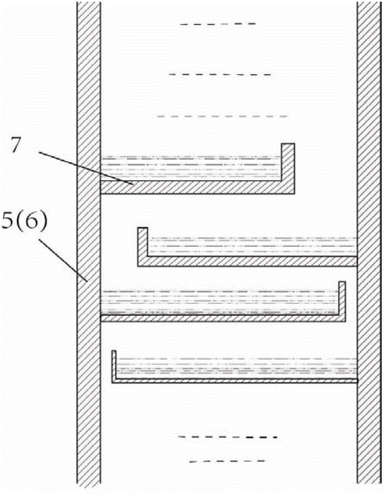 An internal temperature-controlled liquid piston device capable of scaling gas isothermally