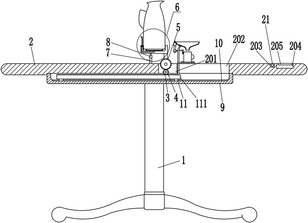 An intelligent pouring table