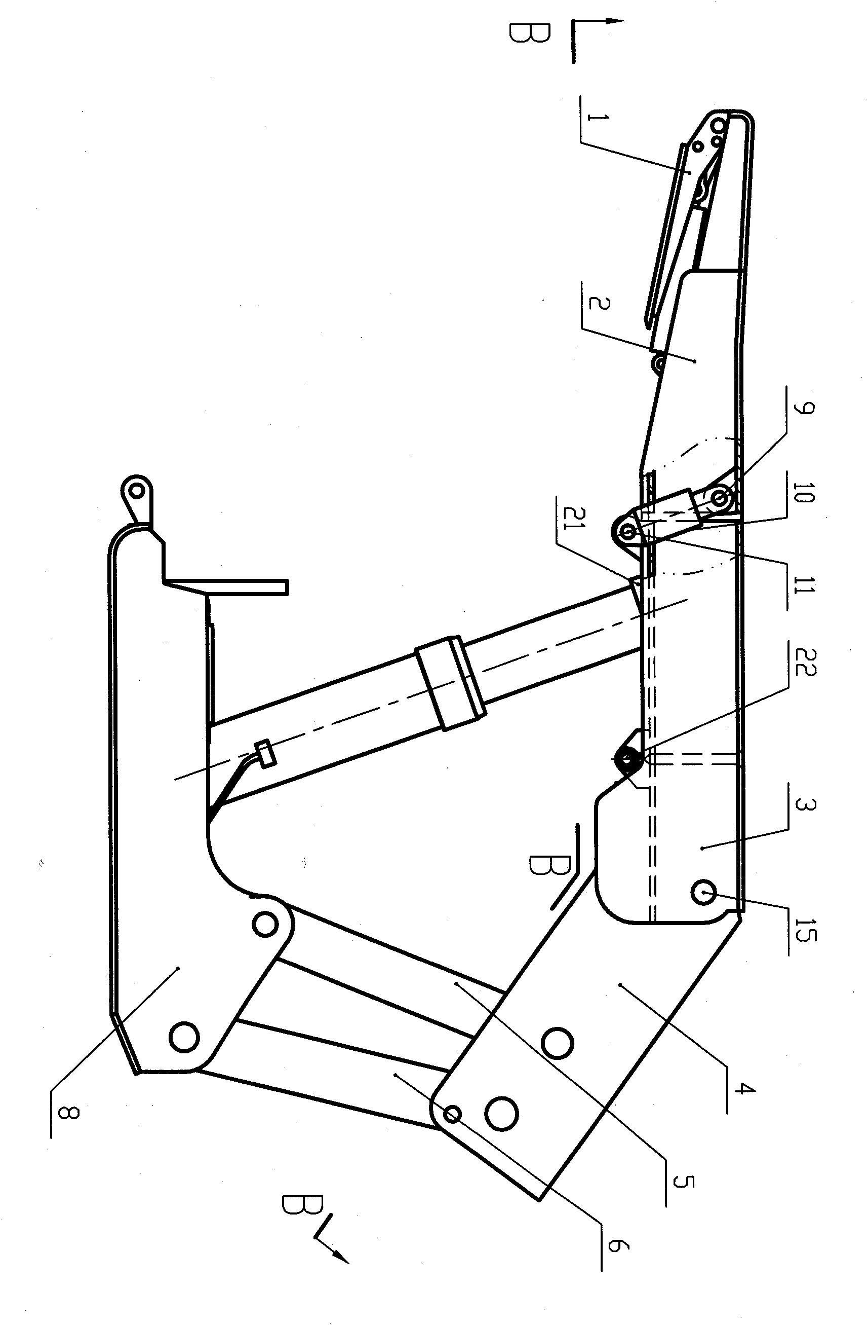 Top beam of hydraulic support