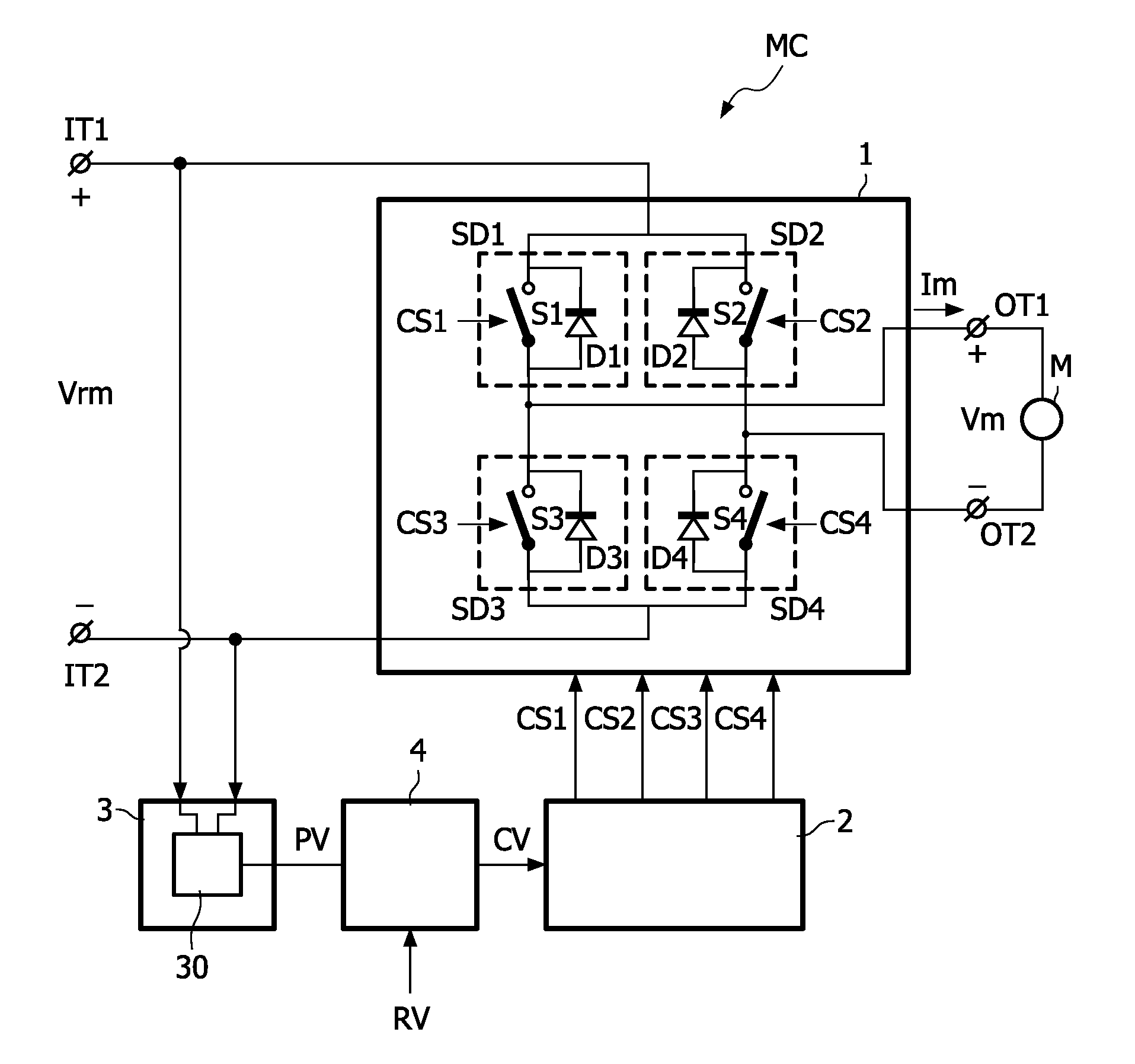 Controlling a power of an electrical motor