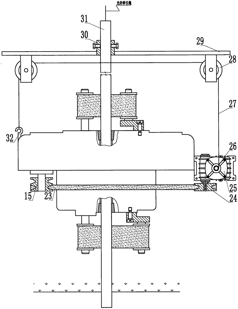 Special grinding machine for sucker rod