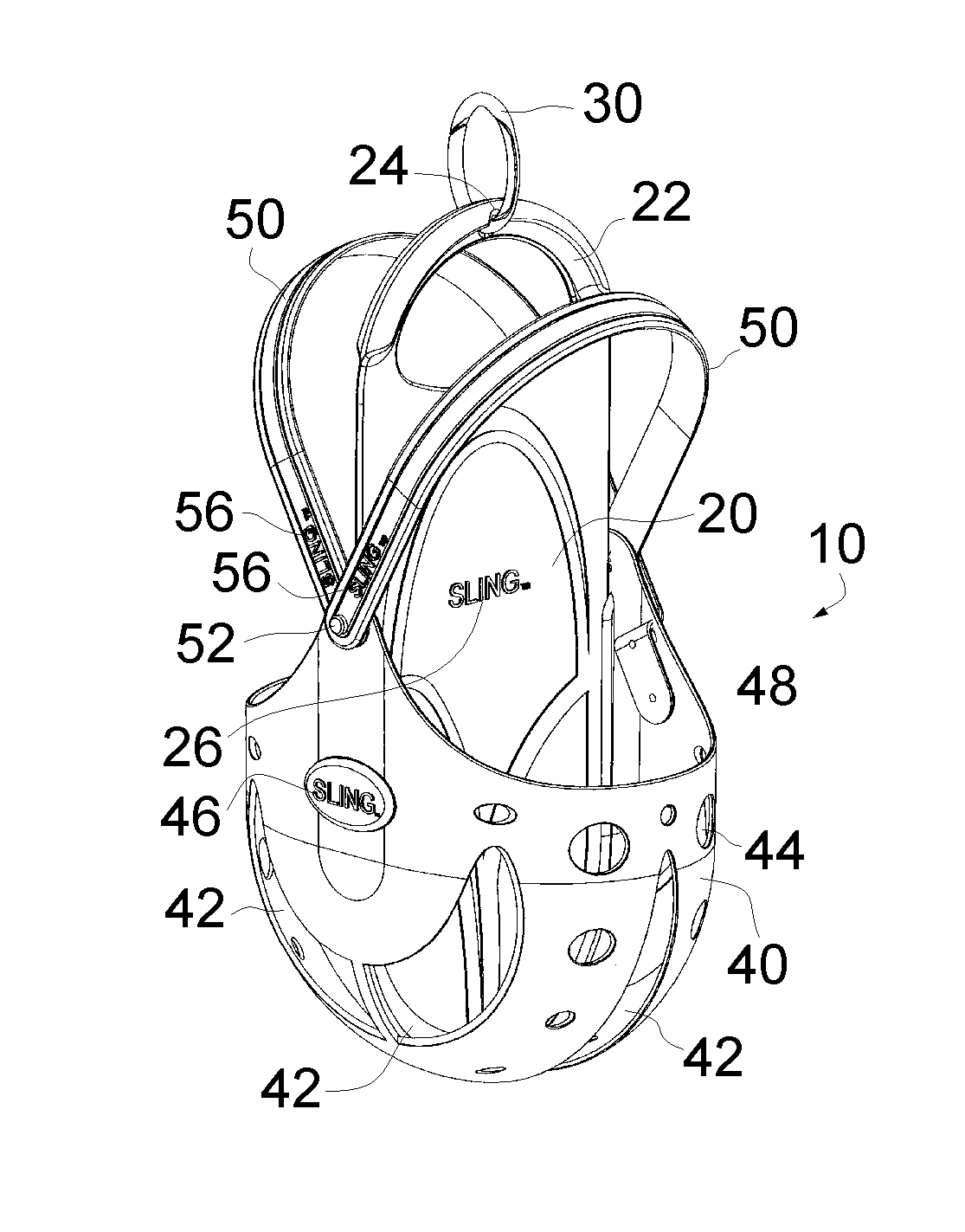 Footwear carrier: shoe holding support structure