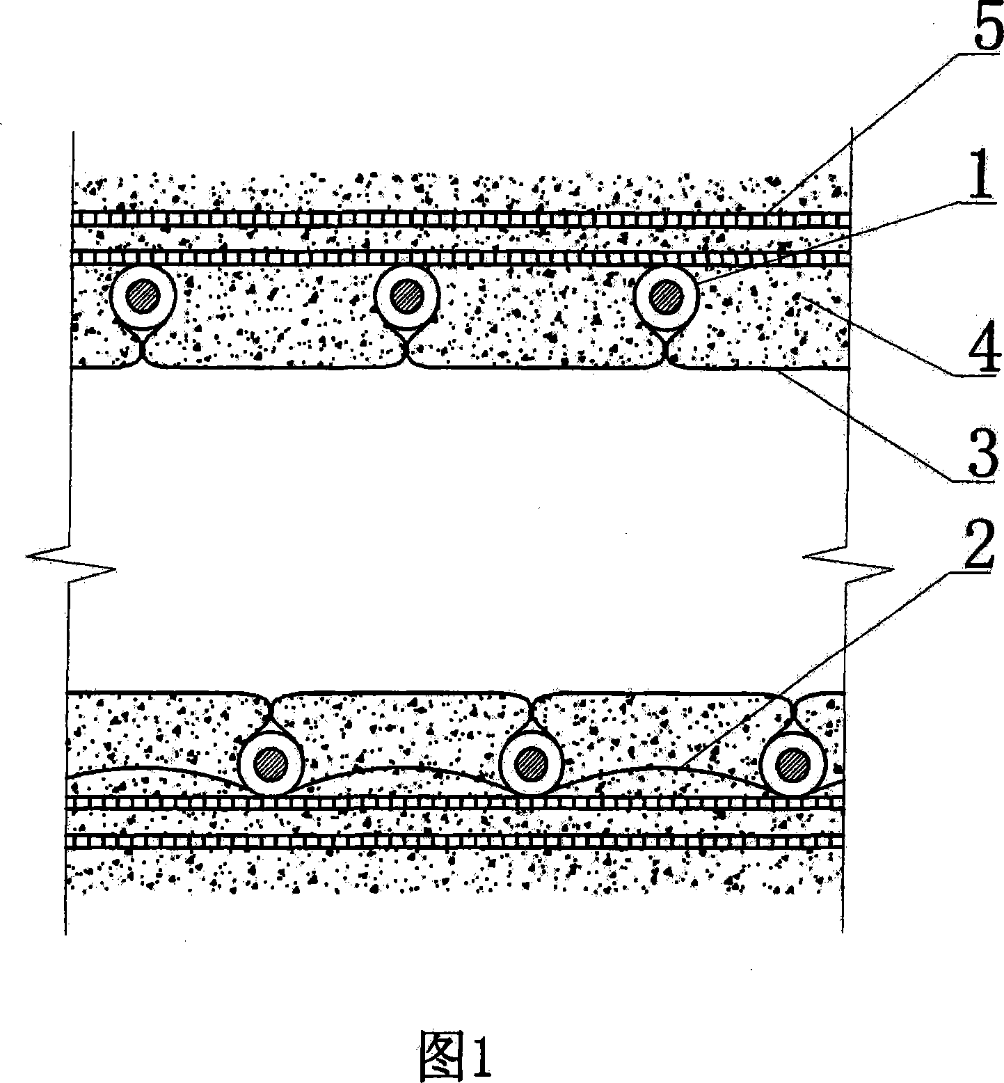 City underground integral drainpipe construction method