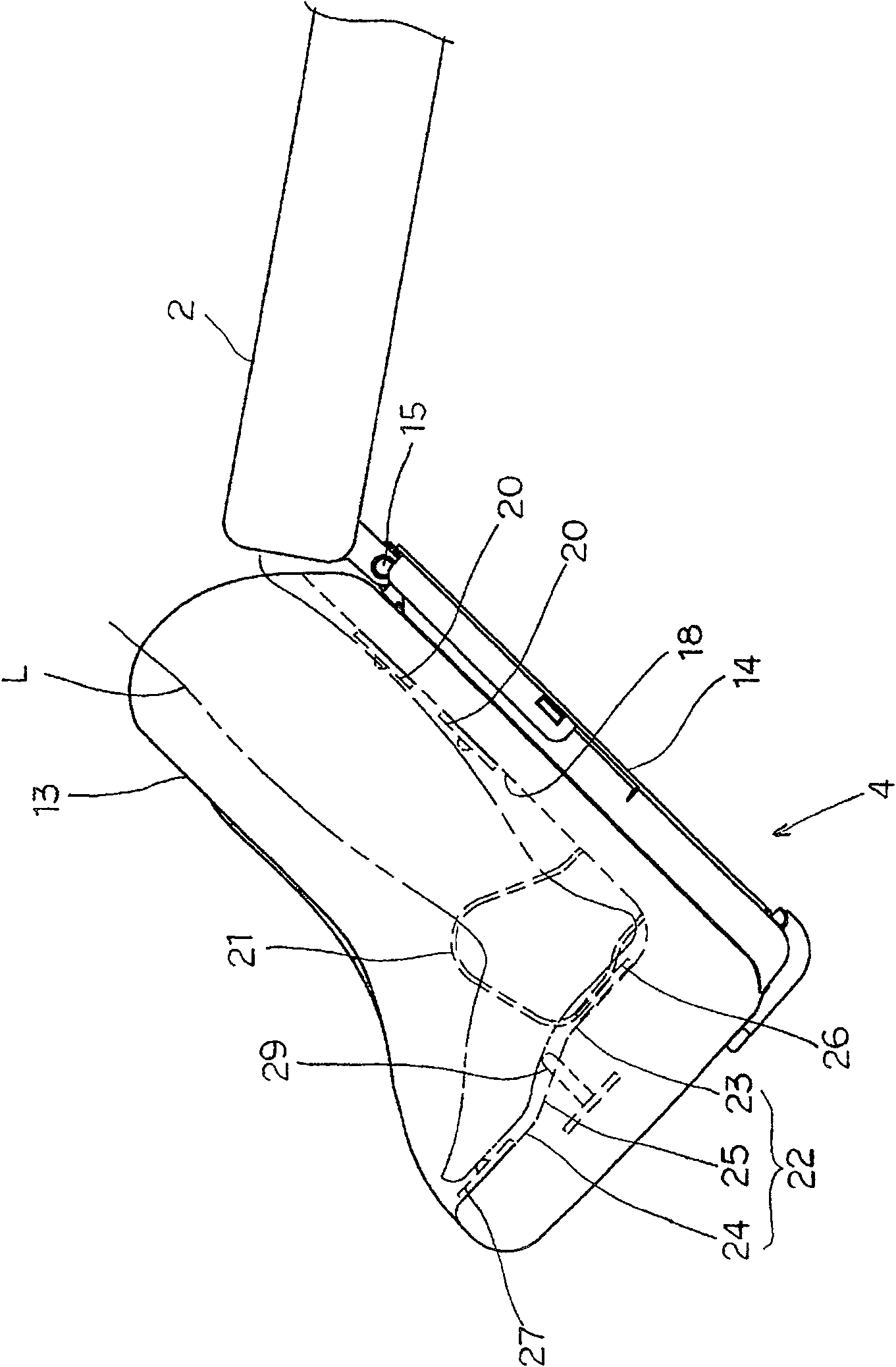 Chair type massaging machine