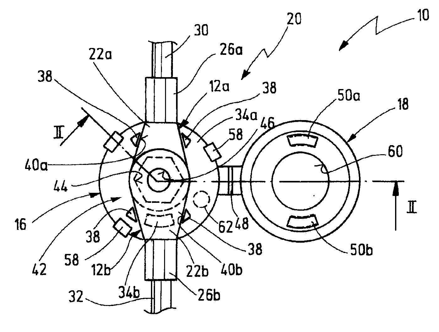 Retaining device for cable lugs