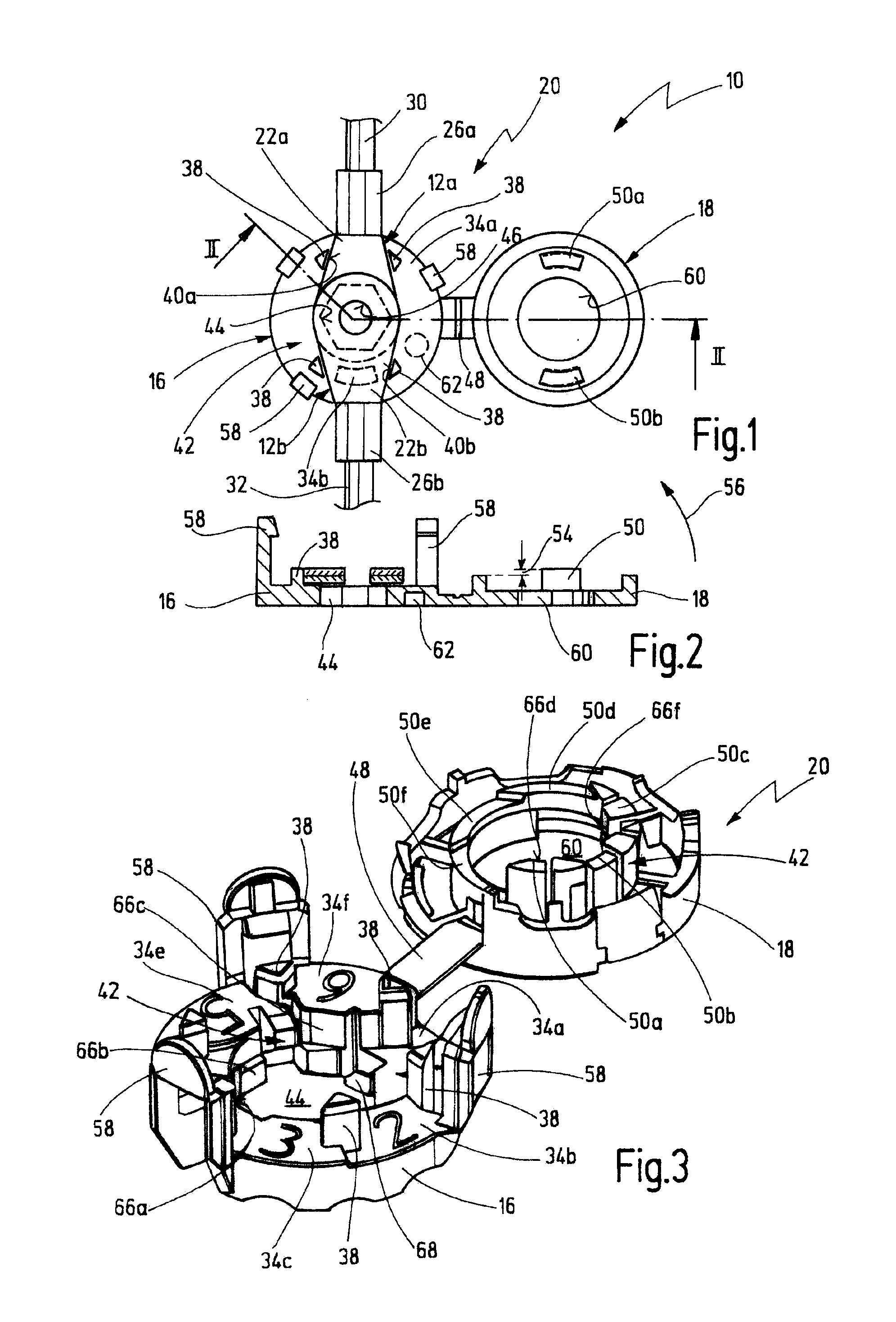 Retaining device for cable lugs