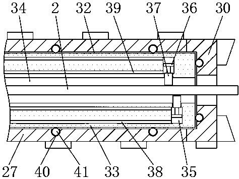 Anchor cable sleeving and taking machine adopting shield method for tunnel crossing anchor cable construction