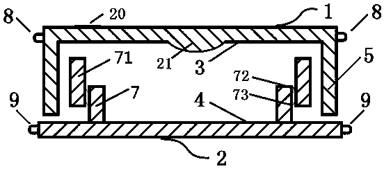 Pressing-out type easily-marked visible hand-held surface sampling culture dish adopting fan-shaped counting method