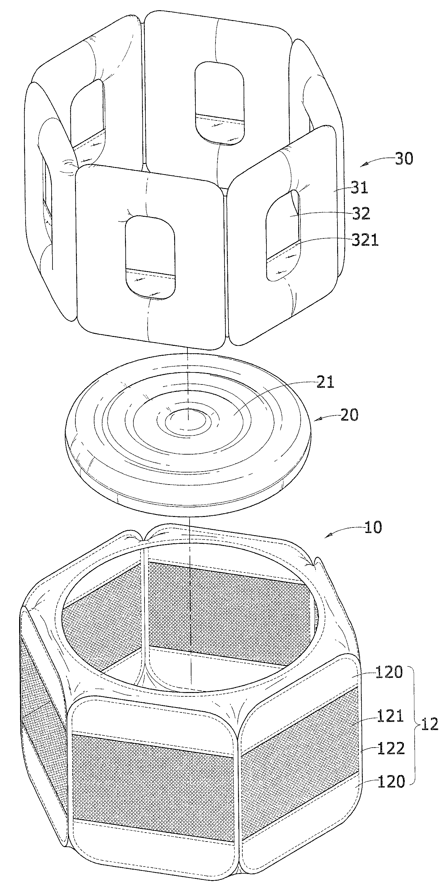 Family combined ball pool structure