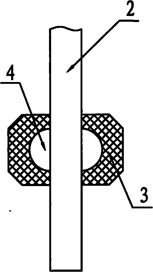 Probe positioning structure of four-probe instrument