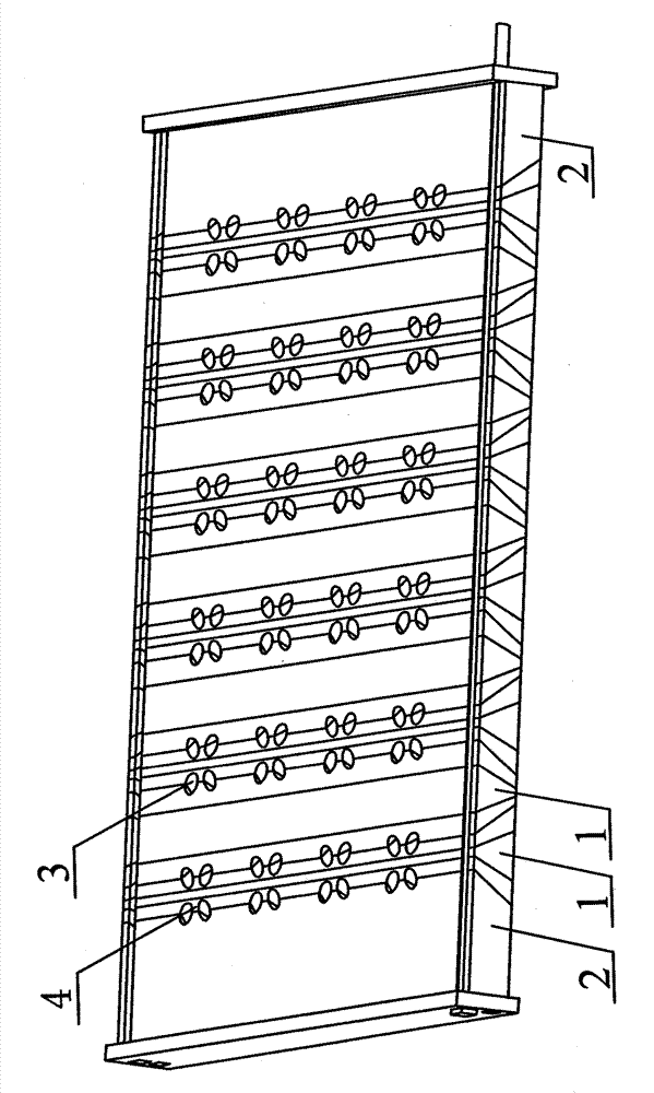 Preparation method of hollow round tube pyramid type completely composite material lattice laminboard