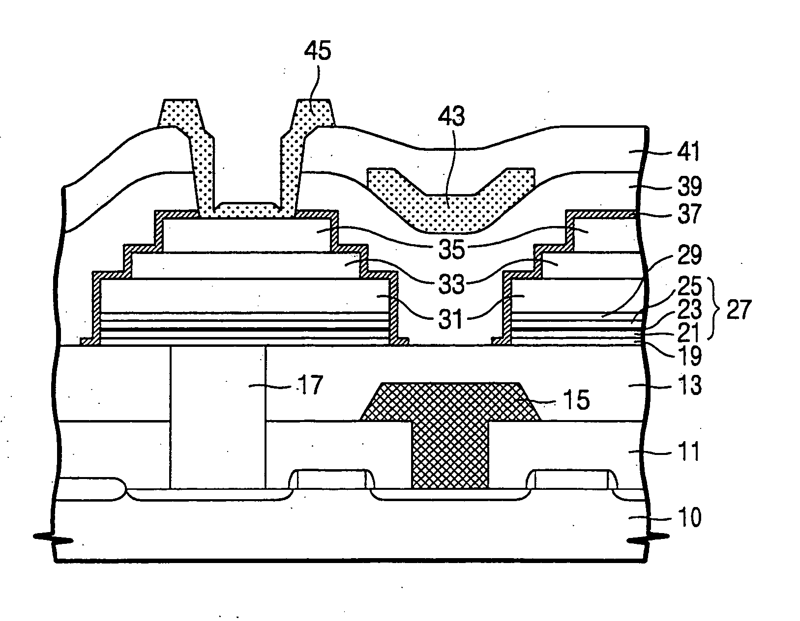 Semiconductor device having ferroelectric material capacitor and method of making the same