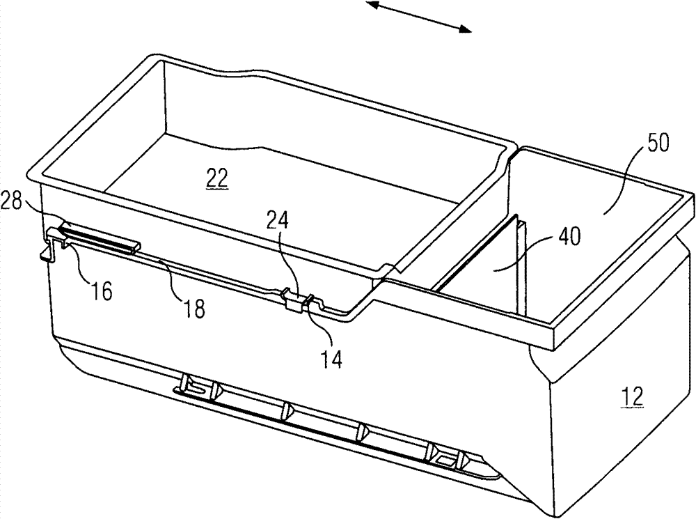 Double-layer drawer for refrigerators and refrigerator thereof