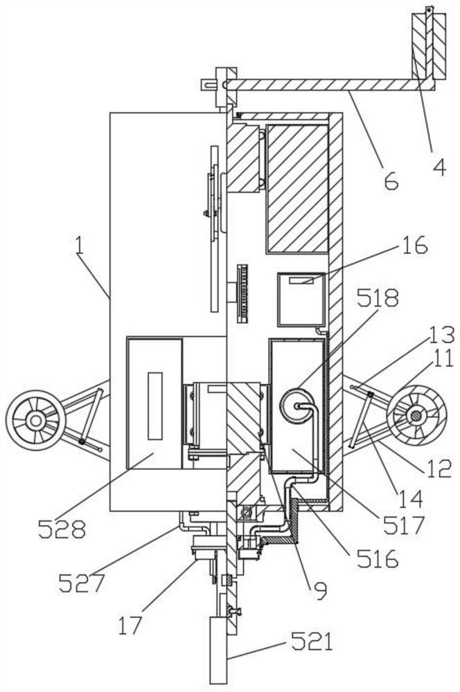 A pipe inner wall coating device