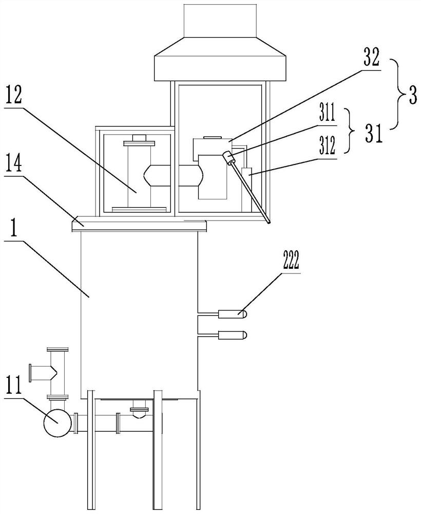 Ammonia decomposition furnace for exhaust of heat treatment nitriding furnace