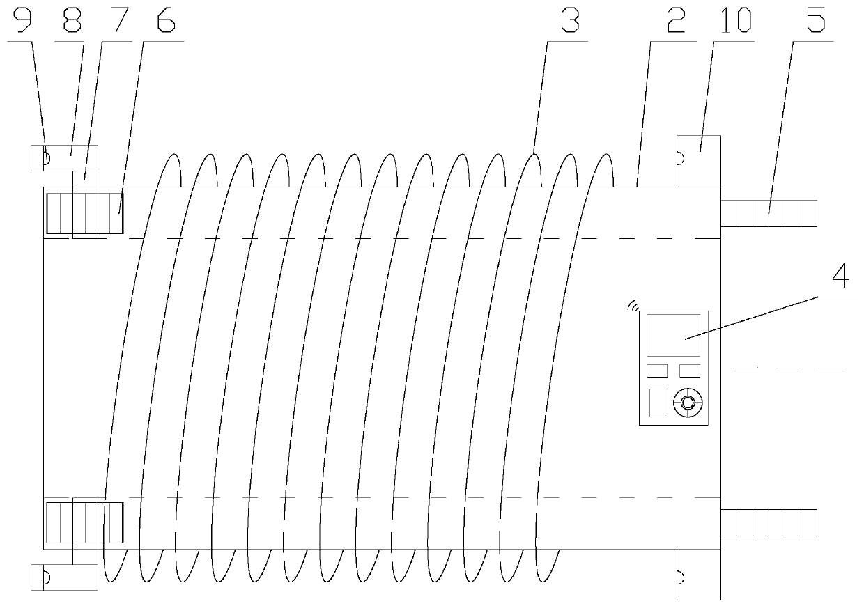 An adjustable length intelligent electromagnetic heating device and its control system