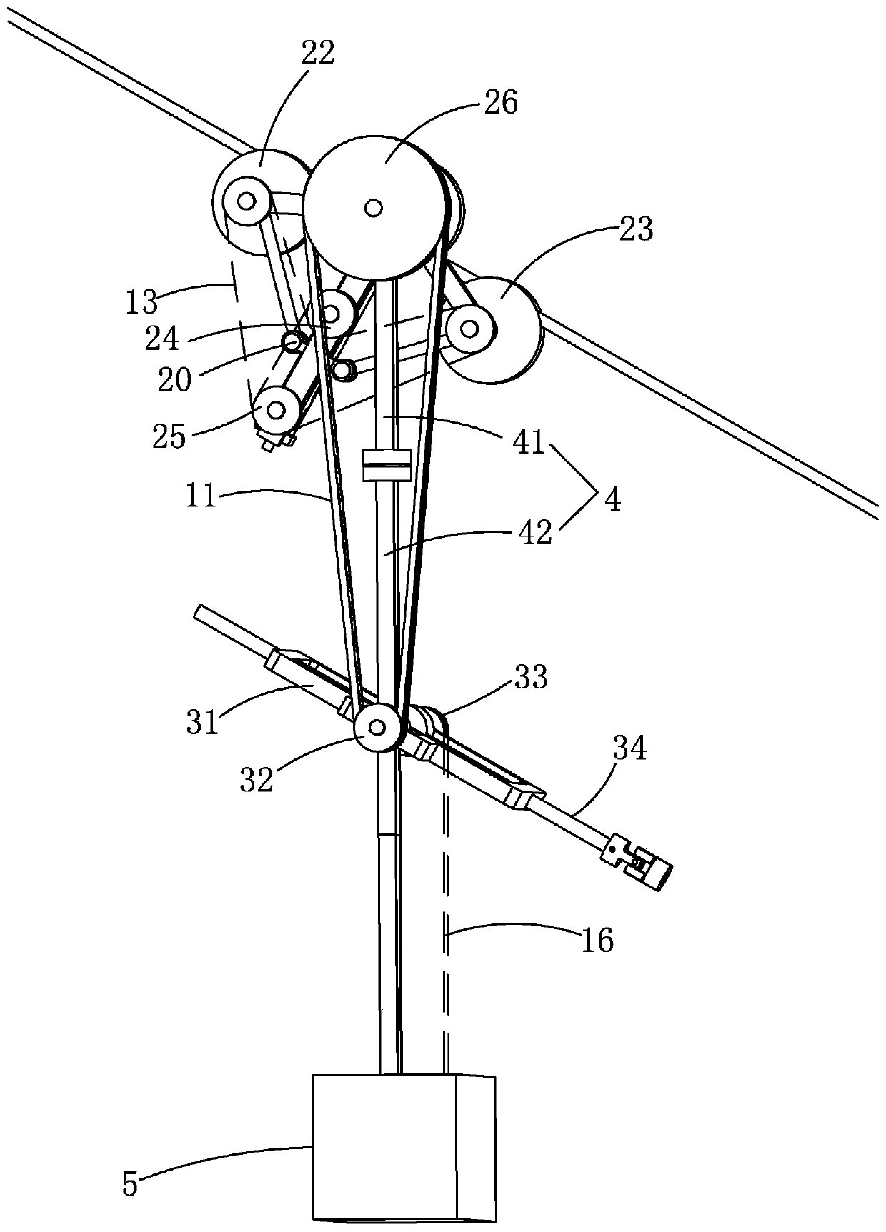 Cableway self-propelled transportation equipment