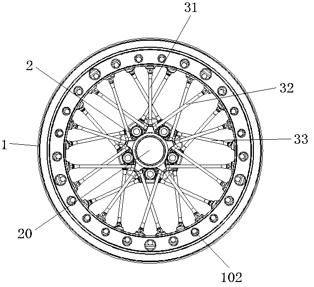 Carbon fiber automobile hub and manufacturing method thereof