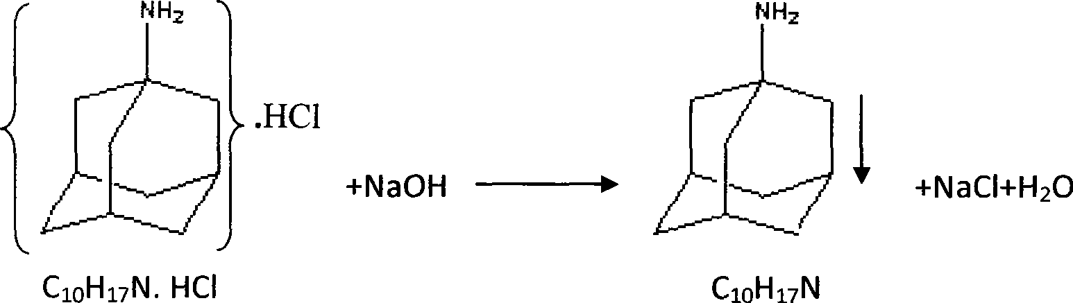 Method for extracting admantadine