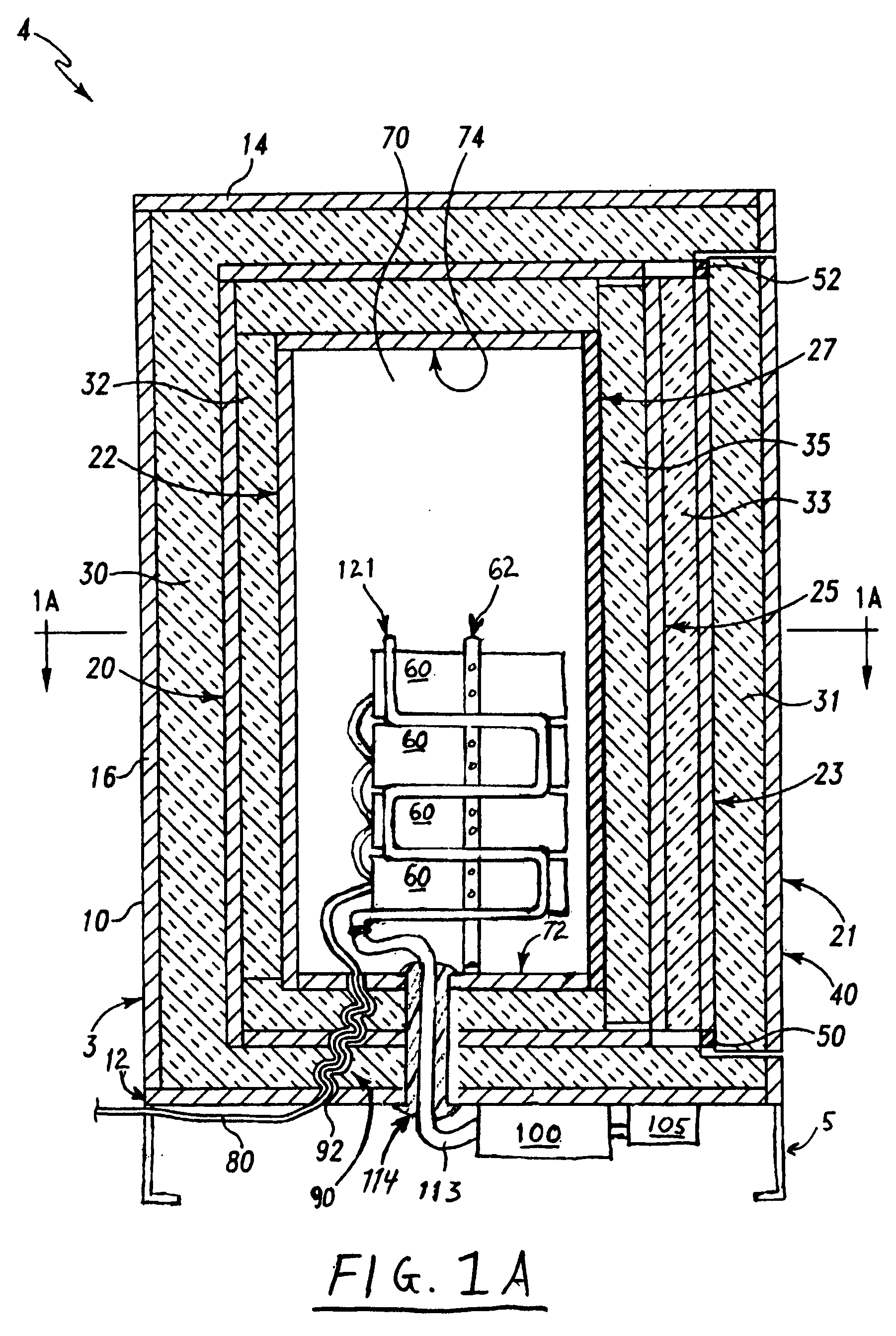 Fireproof data storage apparatus suitable for high ambient temperature environments and/or high wattage data storage devices