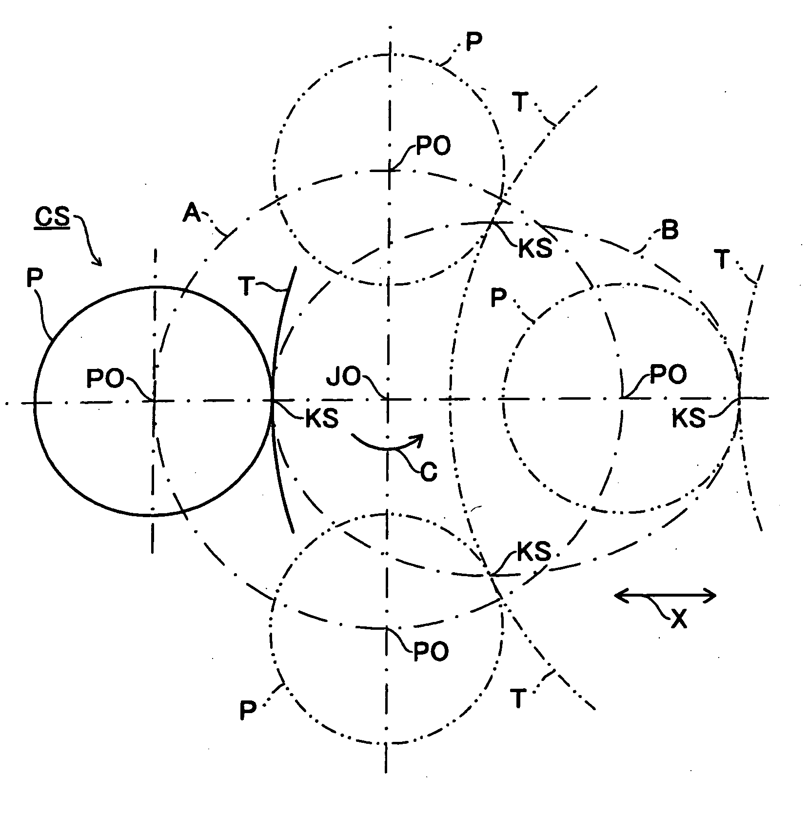 Grinding method of crank pin and grinding machine