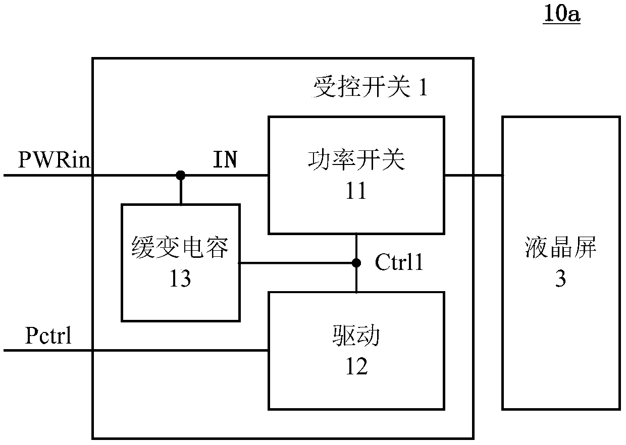 Liquid crystal device and switching control method for power supply of liquid crystal display