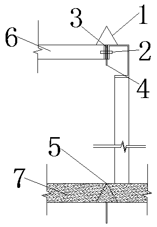 Combination tool used for aluminum formwork thickness control and free of paying-off