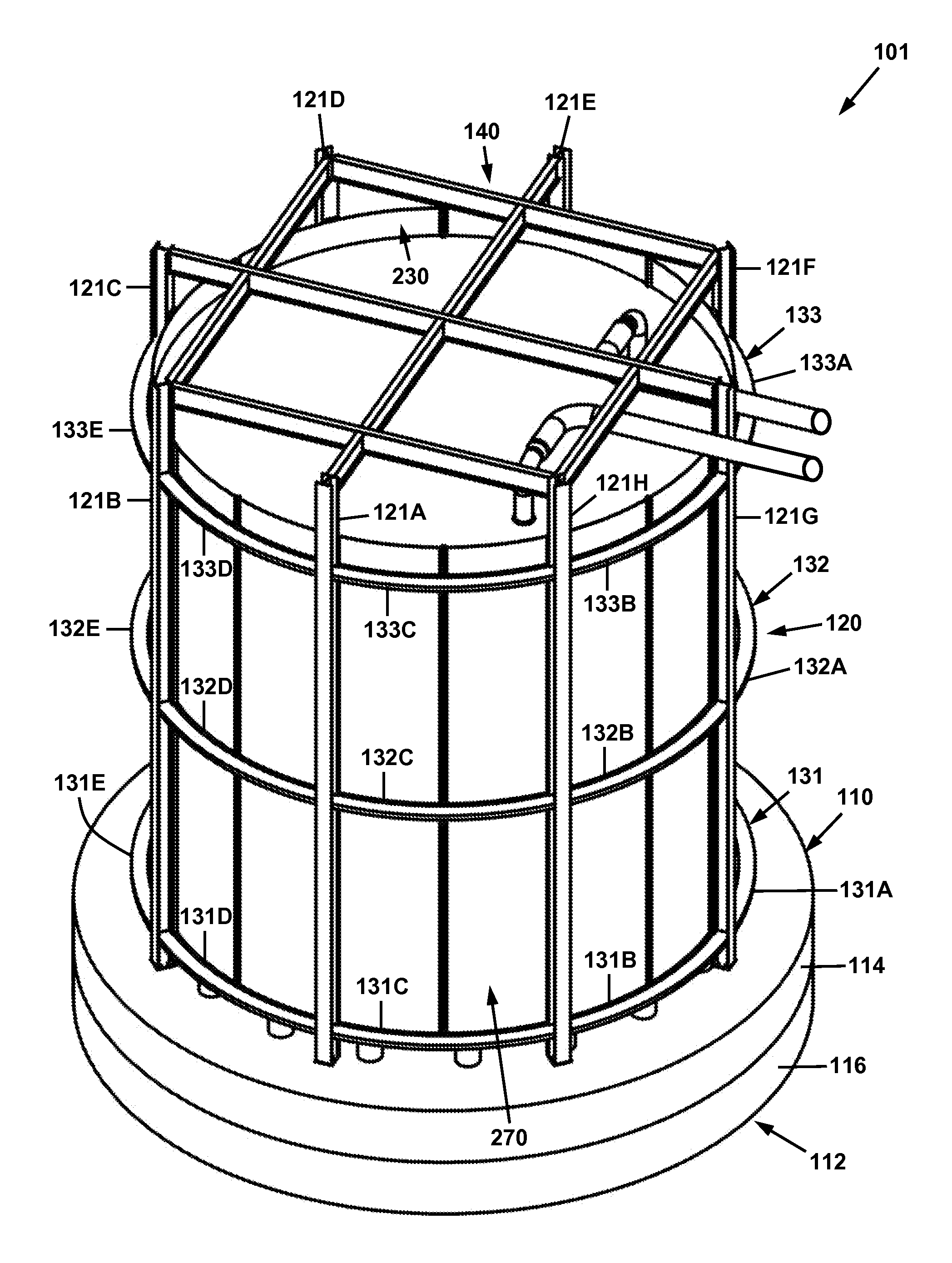 Energy storage vessel, systems, and methods