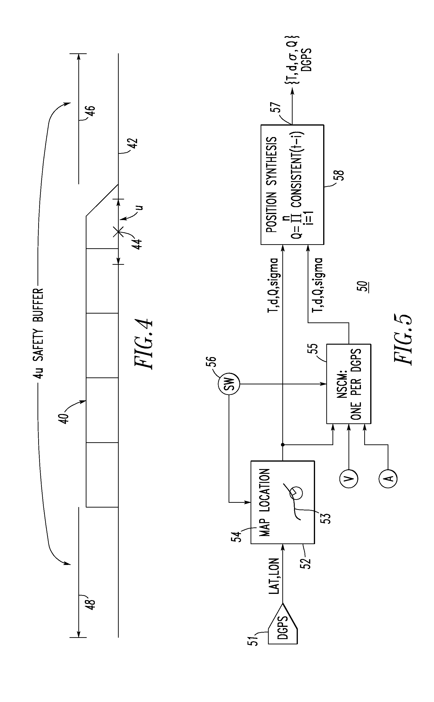 System and method for vitally determining position and position uncertainty of a railroad vehicle employing diverse sensors including a global positioning system sensor