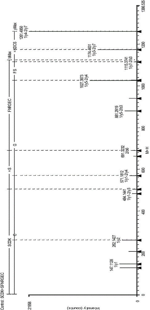 Analysis method for disulfide bond pairing of monoclonal antibody