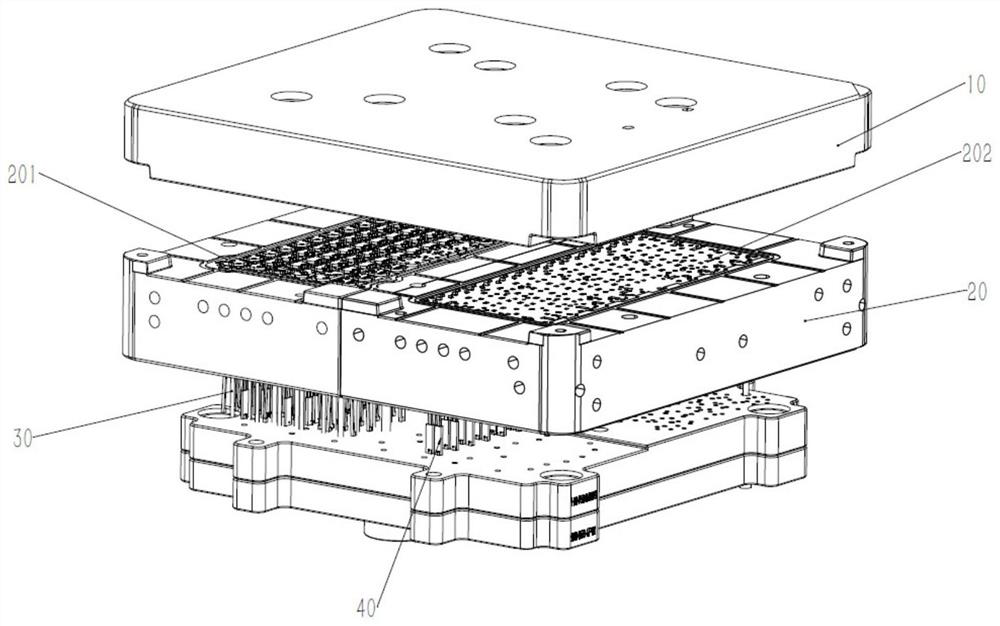 Keycap and bottom plate common-mode injection mold and keyboard production method
