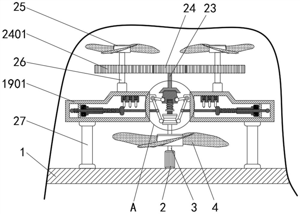 Computer built-in radiator device capable of intelligently adjusting speed according to temperature