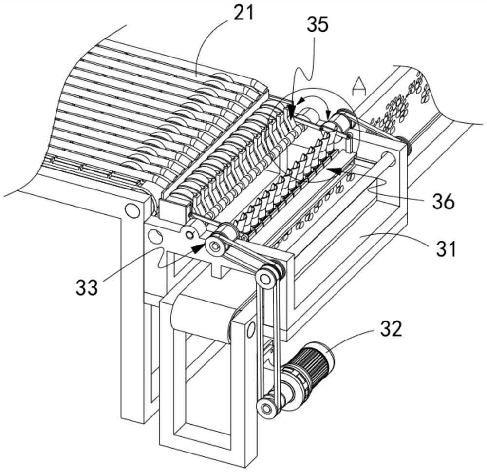 An automatic arrangement device for garlic pre-production process