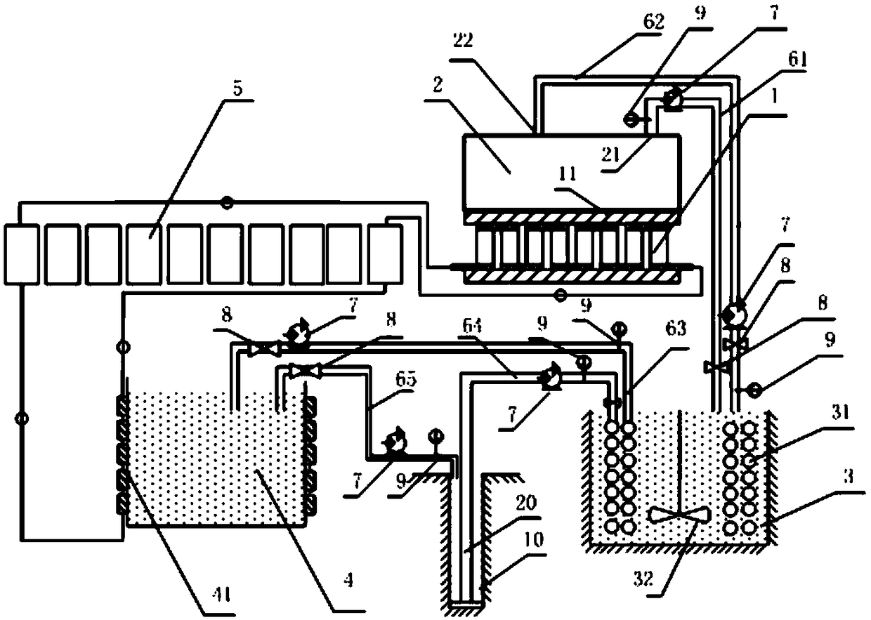 High-temperature drilling fluid forced cooling system