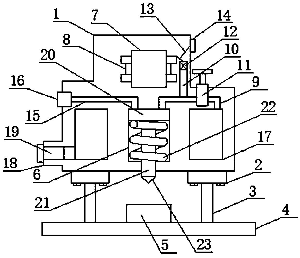 Firewood chopping device for agricultural construction