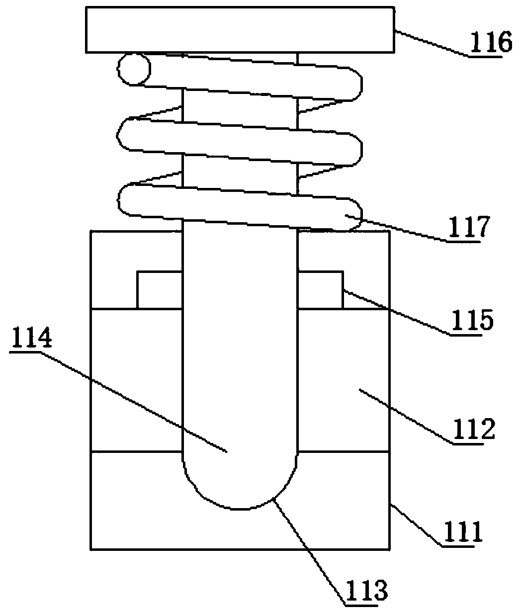 Firewood chopping device for agricultural construction