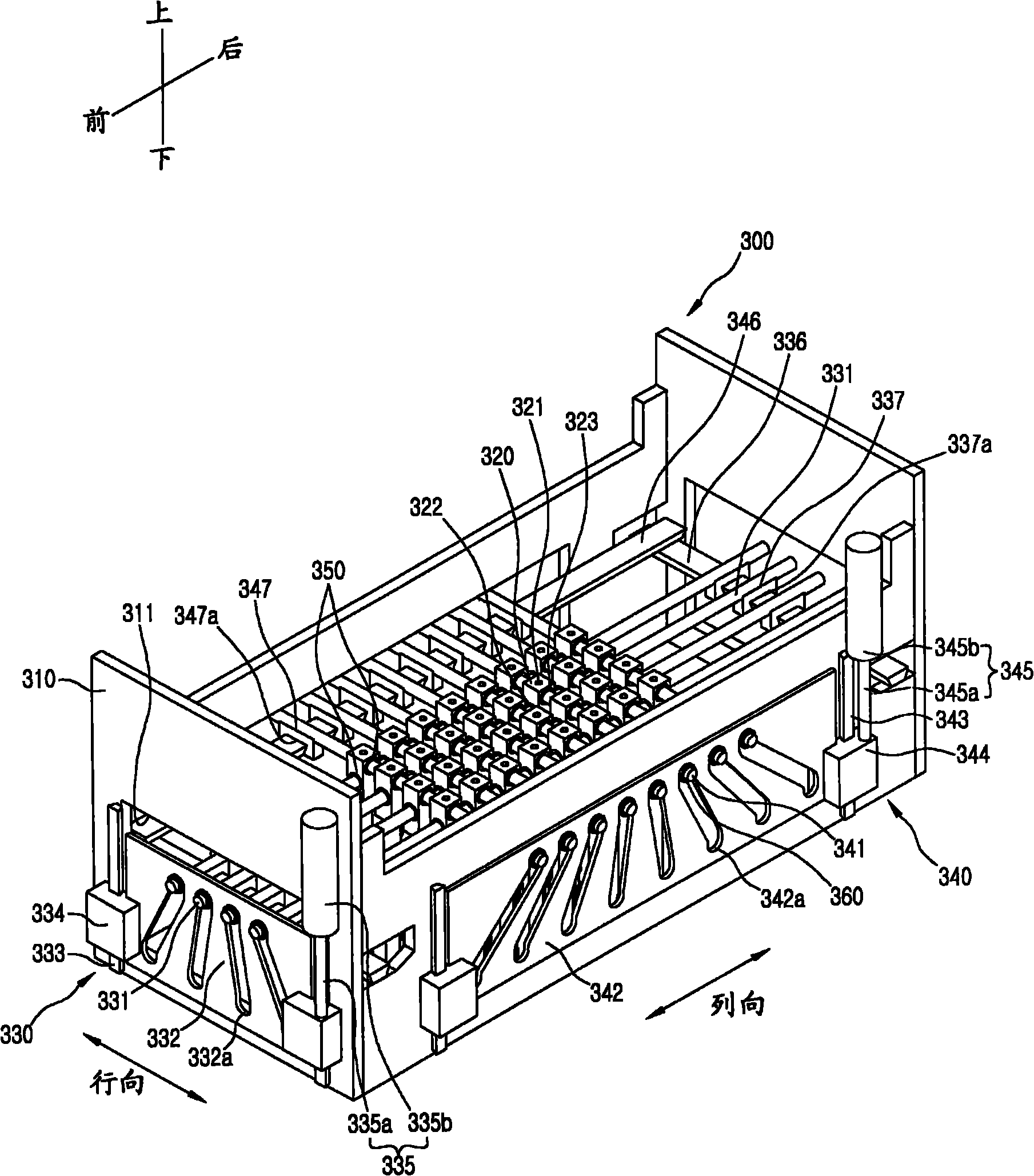 Picking and placing device of test sorting machine