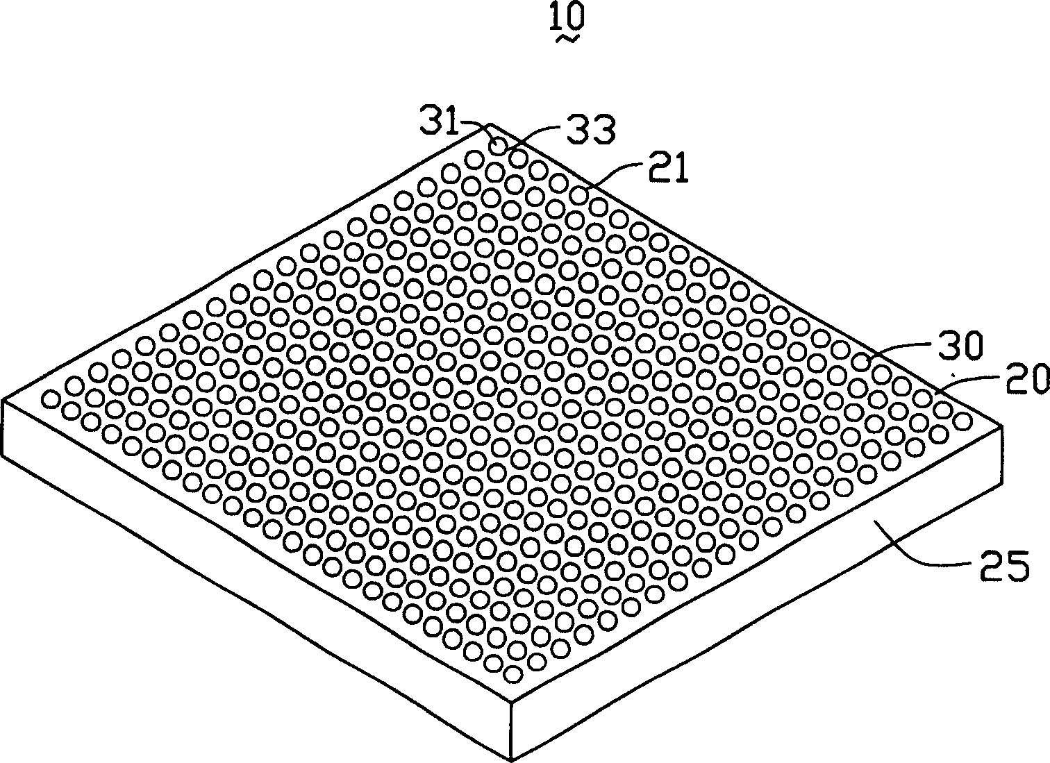 Light conducting plate and its preparing process