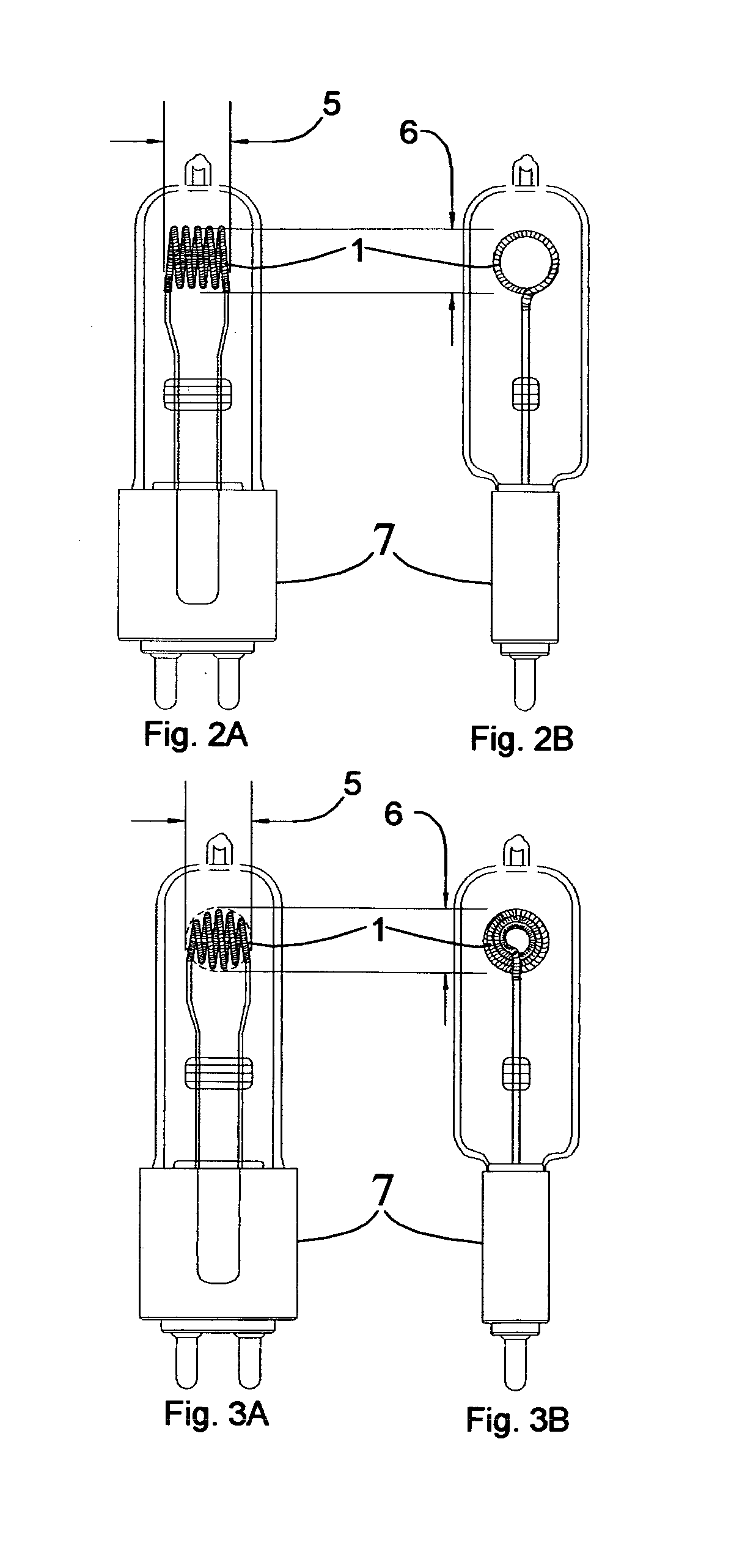 Incandescent lamp and illumination system with optimized filament shape and size