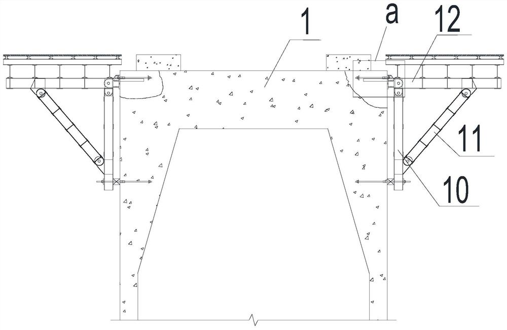 High-pier-side cast-in-place bracket