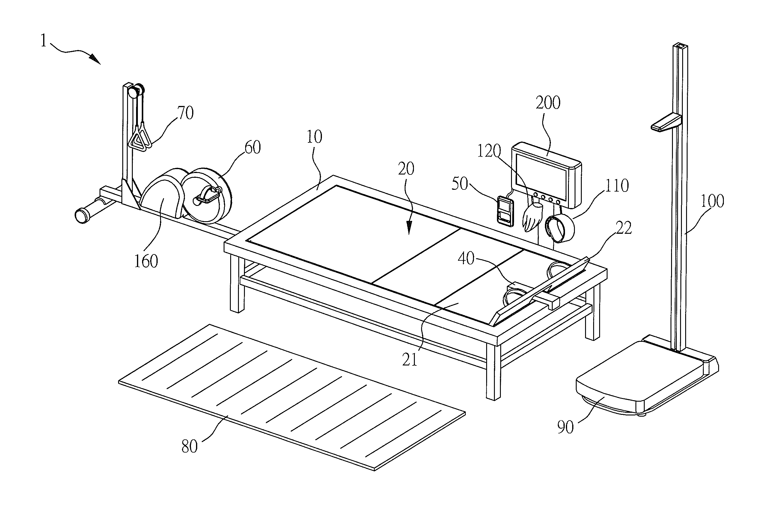 Multifunction fitness testing device