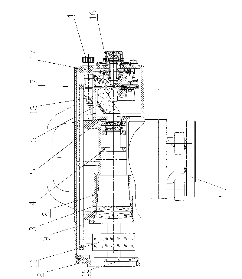 Automatic level with built-in micrometer panel and assembly method thereof